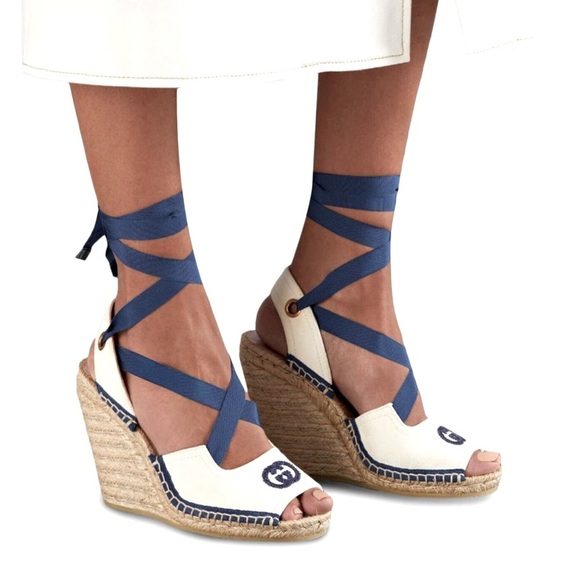 Gucci Shoes - Gucci Tie Back 95mm Espadrilles
